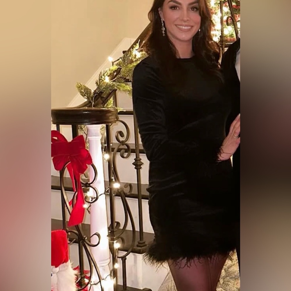 Elegant Black Velvet Dress